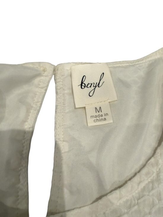 White Puff Sleeve Midi Dress - Picture 3 of 12